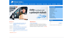 Desktop Screenshot of postovesluzby.sk
