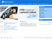 Tablet Screenshot of postovesluzby.sk